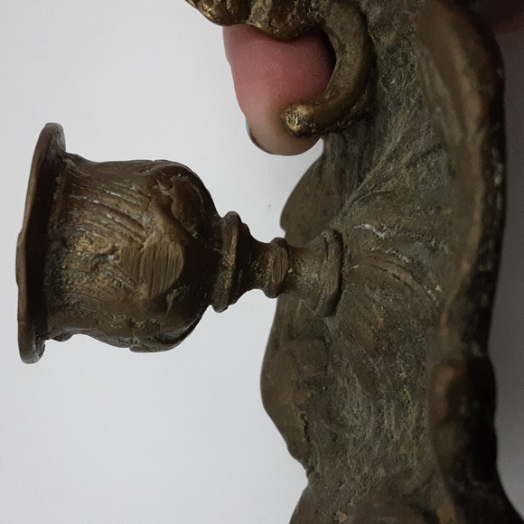 Victorian Brass Candle Holder by George Johnson Made in England - Picture 7 of 9